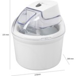 Clatronic Sorbetblender 1.5liter 12W Hvid