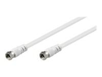 goobay Antennekabel Dobbelt afskærmet 1.5m Hvid Hvid