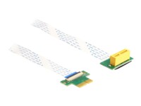 Delock Riser Card PCI Express x1 male to x1 slot 90° angled with FPC cable 15 cm