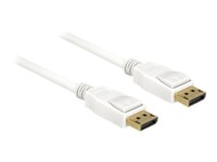 Delock DisplayPort kabel 5m Hvid