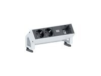 Bachmann 2x Schuko 1x Custom Module RAL9010 Forlængerkabel til strøm