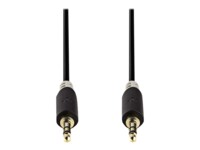 Nedis Audiokabel 1m Sort