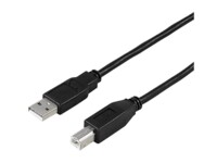 DELTACO USB-205S USB-kabel 50cm Sort