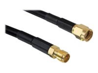 DeLOCK Forlængerkabel til antenne 15m Sort Sort