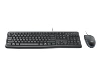 Logitech Desktop MK120 Sæt med mus og tastatur Kablet Schweizisk