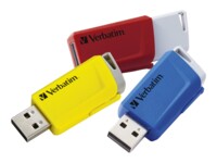 Verbatim Store 'n' Click 16GB USB 3.2 Gen 1 Blå Rød Gul