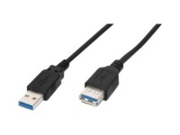 DIGITUS USB forlængerkabel 3m Sort