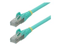 StarTech.com 3m CAT6a Cable - Aqua - Low Smoke Zero Halogen (LSZH) - 10GbE 500MHz 100W ++ Snagless RJ-45 w/Strain Reliefs S/FTP Network Patch Cord CAT 6a S/FTP 3m Patchkabel Akvamarin