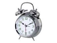 Hama Nostalgia Alarmur Rund Sølv Hvid