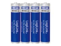 LogiLink Ultra Power AAA type Standardbatterier 650mAh 4