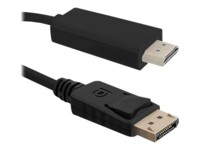 Qoltec Video/audiokabel DisplayPort / HDMI 2m Sort