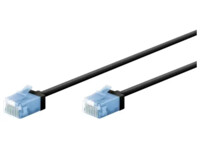 goobay CAT 6a U/FTP, PiMF 5m Patchkabel Sort