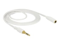 Delock Forlængerkabel til audio 2m Hvid