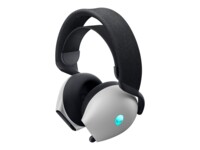 Alienware Tri-Mode Wireless Gaming Headset AW725H Trådløs Kablet Høretelefoner Hvid