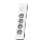 PRZEDLUZACZ SIECIOWY PHILIPS LISTWA ZASILAJACA PRZEPIECIOWA 4 GNIAZDA 2M BIALY 16A SPN7040WA/60