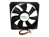 StarTech.com 120x25mm Computer Case Fan PWM - Pulse Width Modulation Connector - computer cooling Fan - pwm Fan - 120mm Fan (FAN12025PWM) Fan 1-pack Sort 120 mm