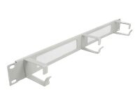 Delock Cable Management Brush Strip with 3 hooks Grå