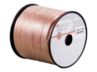 goobay Bulkhøjttalerkabel Gennemsigtig Rød stribe 100m