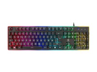 DELTACO GAMING Tastatur Membran RGB Kablet Tysk