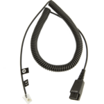 KABELUNTERTEIL QD AUF RJ10 (REGEL-BELEGUNG, 2 M, SPIRAL)