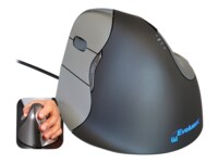 Evoluent VerticalMouse 4 Left Laser Kablet Grå Sølv