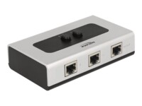DeLock RJ45 2 port manual bidirectional Switch 2-porte Gigabit