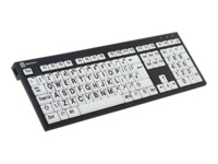 LogicTastatur XL Print Tastatur Kablet Tysk