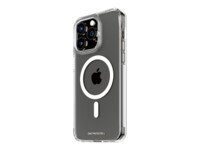 PanzerGlass HardCase Transparent w. White MagSafe & D3O iPhone 15 Pro Max Beskyttelsescover Transparent Apple iPhone 15 Pro Max