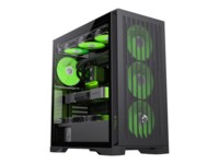 GameMax Titan LEADER 2 BK Tower Udvidet ATX Sort Transparent