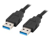 Lanberg USB-kabel 1m Sort