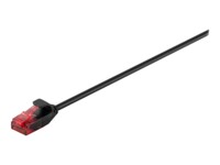 goobay CAT 6 Ikke afskærmet parsnoet (UTP) 50cm Patchkabel Sort