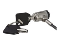 StarTech.com 6ft (2m) Laptop Cable Lock Keys, Keyed Security Cable Lock for Compatible K-Slot Laptops, Desktops, Computers & Other Devices, Anti-Theft Vinyl Coated Steel Cable Lock - 6 ft Keyed Cable Lock (LTLOCKKEY) Sikkerhedskabelslås