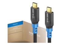PureLink FlexInstall Series USB4 Gen2x2 USB Type-C kabel Sort