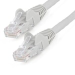 StarTech.com 3m LSZH CAT6 Ethernet Cable, 10 Gigabit Snagless RJ45 100W PoE Network Patch Cord with Strain Relief, CAT 6 10GbE UTP, Grey, Individually Tested/ETL, Low Smoke Zero Halogen - Category 6 - 24AWG (N6LPATCH3MGR) CAT 6 Ikke afskærmet parsnoet (UT
