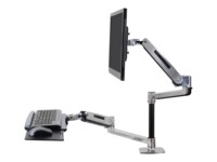 Ergotron WorkFit-LX Sit-Stand Desk Mount System Monteringssæt LCD-display/tastatur/mus Op til 42'
