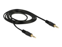 Delock Audiokabel 1m Sort