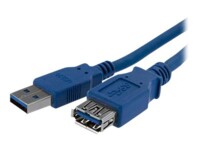 StarTech.com USB 3.0 USB forlængerkabel 1m Sort