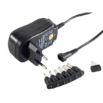 Universal power supply, 6 adapters, 3-12V, 12W