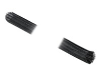 Delock Braided Sleeving self-closing 2m Sort