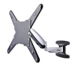 StarTech.com VESA TV Wall Mount, TV Mounting Bracket For 23'-55' Displays, Adjustable Full Motion TV Wall Mount Supports 66lb (30kg), Extendable/Tilting/Swivel Monitor Wall Mount - Low Profile/Slim Display Mount (FHA-TV-WALL-MOUNT) Monteringssæt Fladt pan