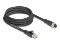 DeLOCK CAT 5e S/FTP 3m Netværkskabel Sort