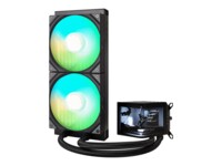 TRYX PANORAMA Vandkøler 1-pack Sort 140 mm