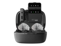 Easypix MyStudio Wireless MIC DUO Trådløst mikrofonsystem Trådløs -38dB Sort