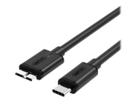 Unitek Y-C475BK USB-kabel 1m Sort