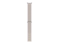 Google Visningsløkke Smart watch Sølv Hvid Stainless steel Nylon Elastan Genbrugt polyester