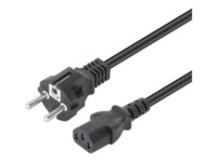 Manhattan Power CEE 7/7 (male) - Power IEC 60320 C13 Sort 1m Strømkabel
