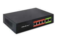 Qoltec 4-porte Fast Ethernet PoE