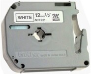Brother M-K231S Lamineret bånd (1,2 cm x 4 m) 2kassette(r)