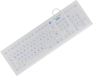 KeySonic KSK-8031INEL-Wh (DE) Tastatur Kablet Tysk