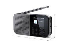 Sharp Osaka DR-P520 DAB bærbar radio Grå